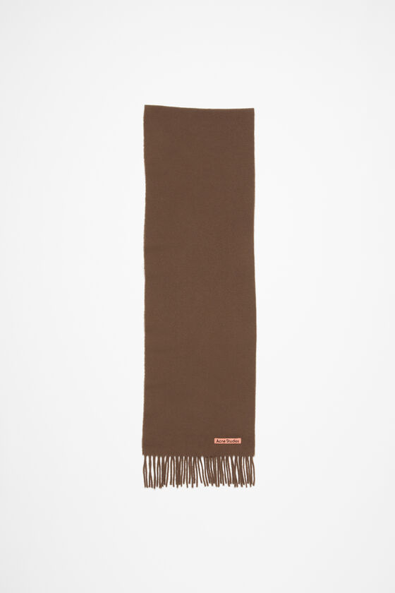 (image for) Advanced Fringe wool scarf - skinny